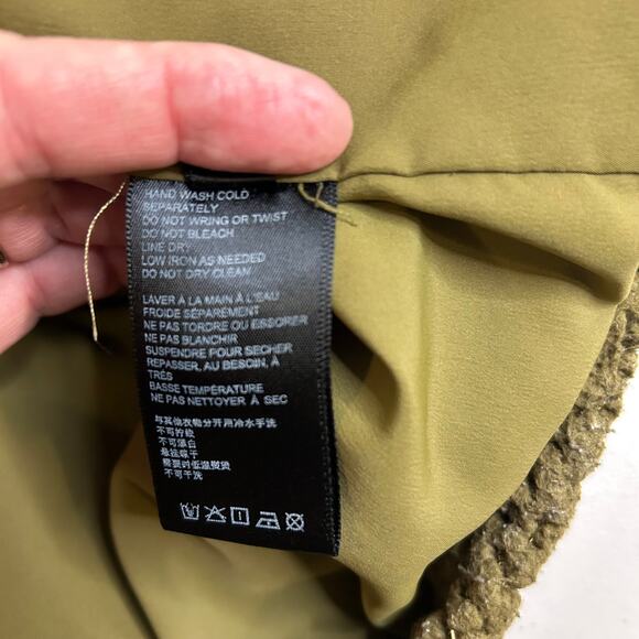 Urban‎ Outfitters Oversized Full Zip Teddy Coat Jacket Sherpa Moss Green Small - Picture 11 of 12